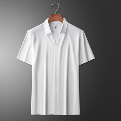 Maglia Polo in Cotone e Seta Cornelio