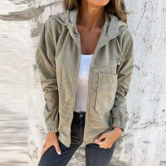 Kriza Corduroy Zip Vest – Trendy Casual Jacket for All Seasons