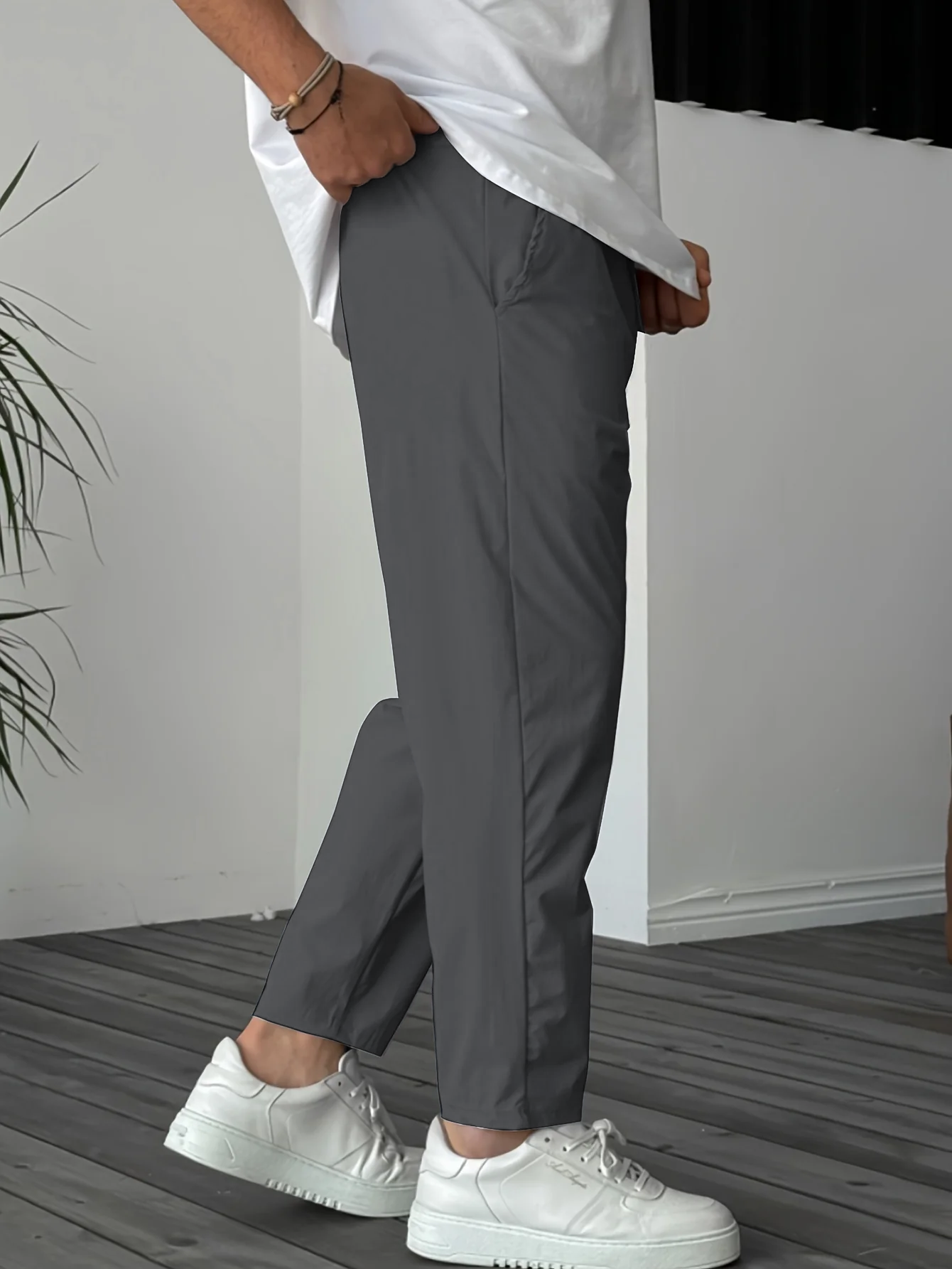 Pantaloni affusolati essenziali con coulisse uomo | Eclair