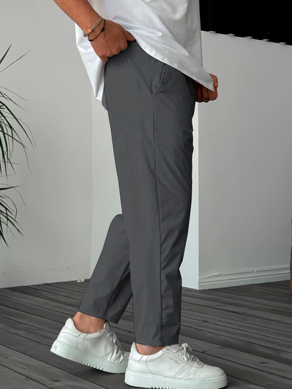 Pantaloni affusolati essenziali con coulisse uomo | Eclair