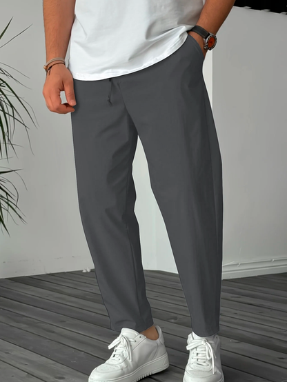 Pantaloni affusolati essenziali con coulisse uomo | Eclair