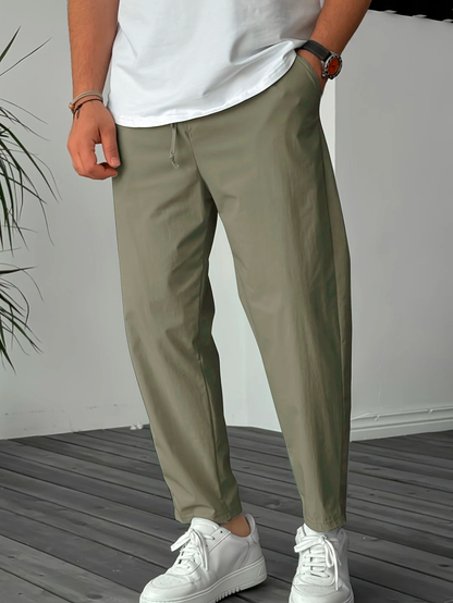Pantaloni affusolati essenziali con coulisse uomo | Eclair