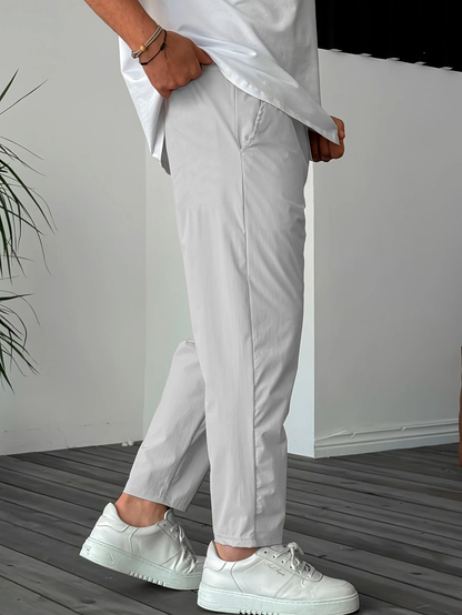 Pantaloni affusolati essenziali con coulisse uomo | Eclair
