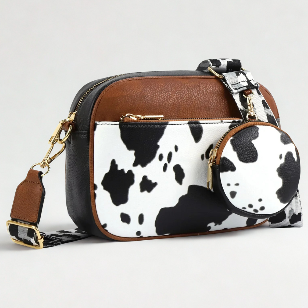 Maisie Refined Leather Shoulder Bag with Adjustable Strap