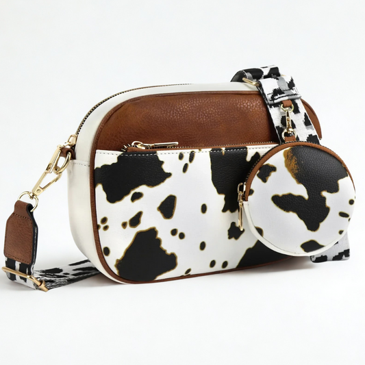 Maisie Refined Leather Shoulder Bag with Adjustable Strap
