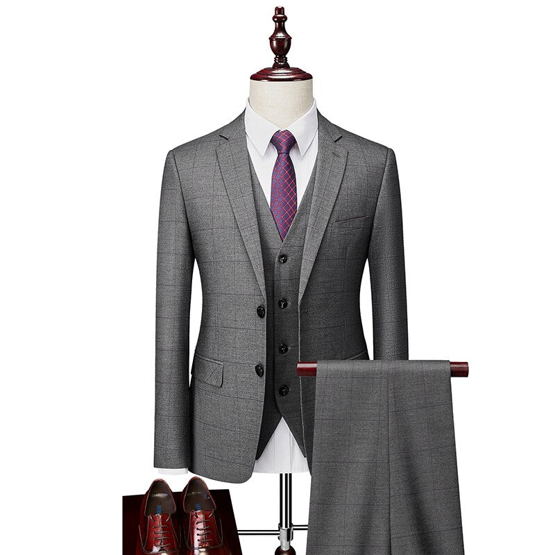 Three-piece suit Shelby Checkered