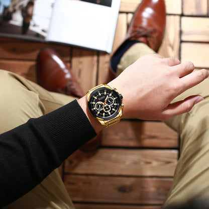 Steel Quartz Wrist Watch