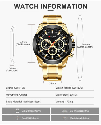 Steel Quartz Vanguard I Newport Reserve x Curren