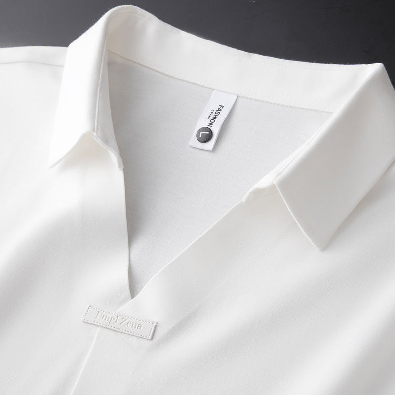Maglia Polo in Cotone e Seta Cornelio