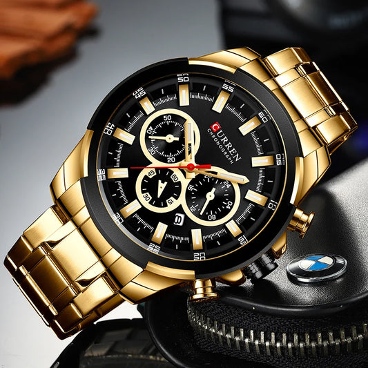 Steel Quartz Wrist Watch