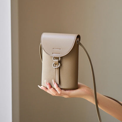 Luxury Genuine Leather Mini Crossbody Phone Bag – Compact Elegance