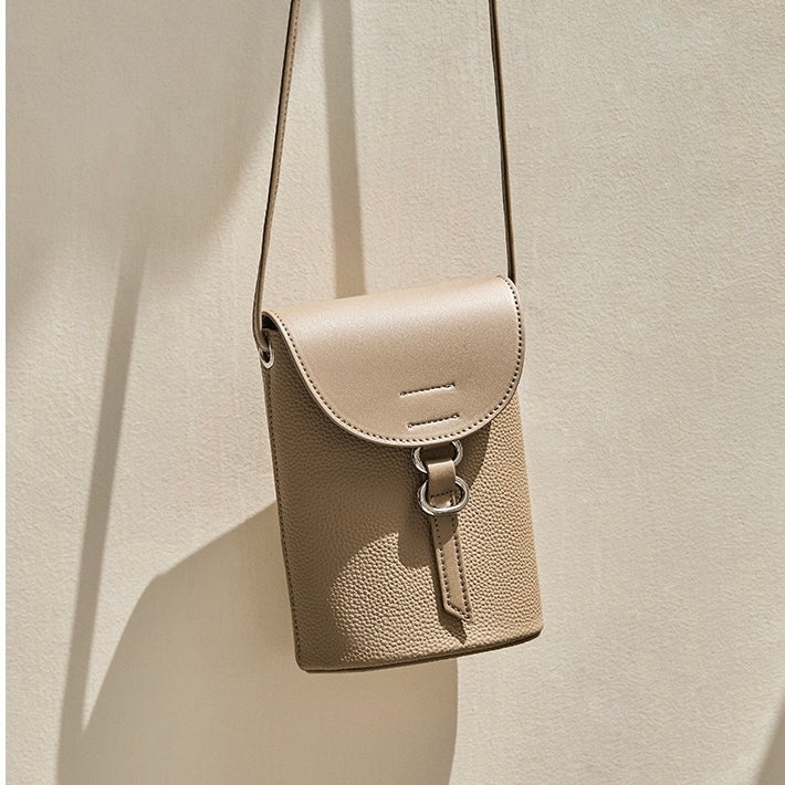 Luxury Genuine Leather Mini Crossbody Phone Bag – Compact Elegance
