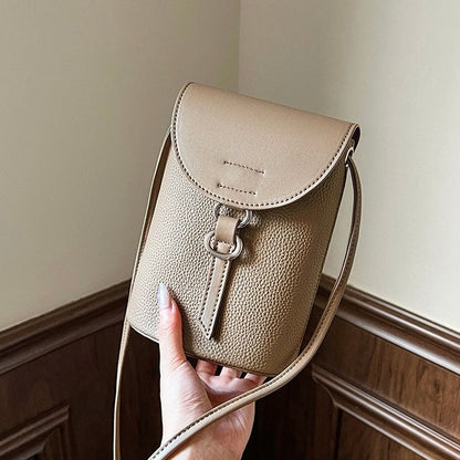 Luxury Genuine Leather Mini Crossbody Phone Bag – Compact Elegance