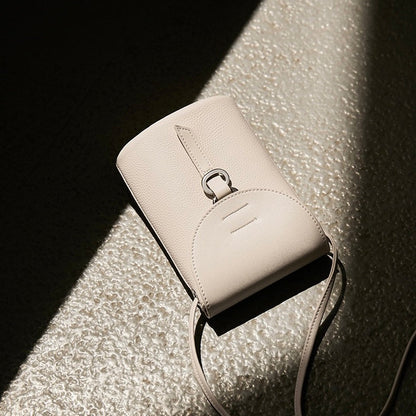 Luxury Genuine Leather Mini Crossbody Phone Bag – Compact Elegance