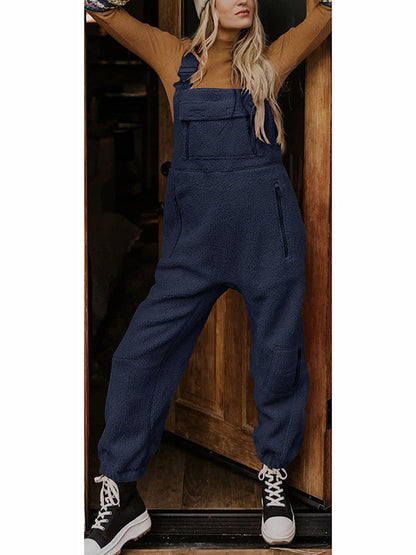 Newport Reserve I Women's Fleece Thermal Overalls With Zippered Pockets