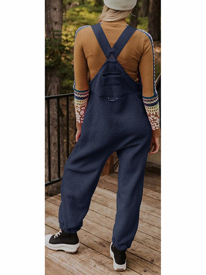 Newport Reserve I Women's Fleece Thermal Overalls With Zippered Pockets
