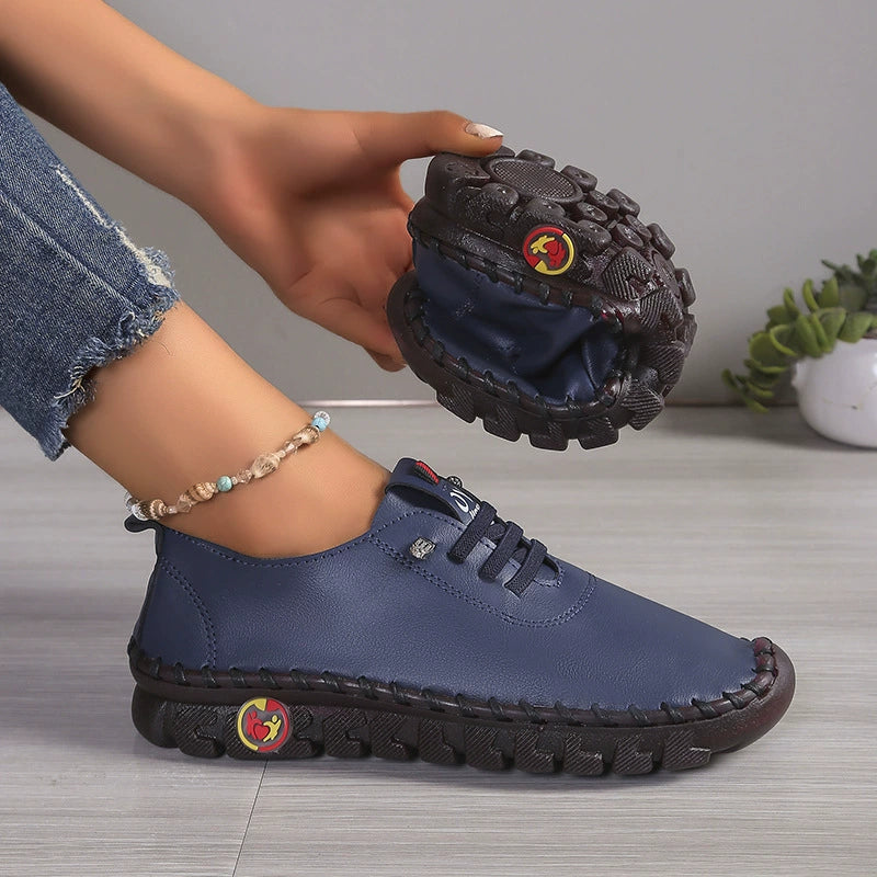 Women's Leather Lace-Up Orthopedic Shoes