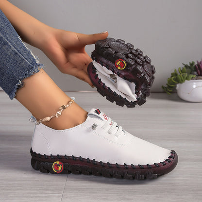 Women's Leather Lace-Up Orthopedic Shoes