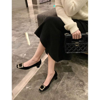 Teona™ | Elegant sandals with square toes and medium heels for a refined style