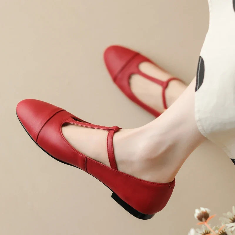 Genuine Leather Mary Janes