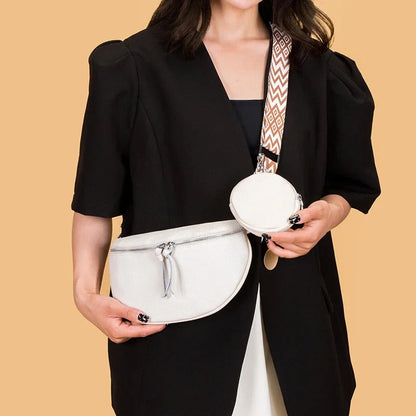 Hayley Refined Leather Shoulder Bag Elegant Multi‑Compartment Tote