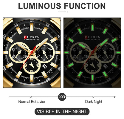 Steel Quartz Wrist Watch