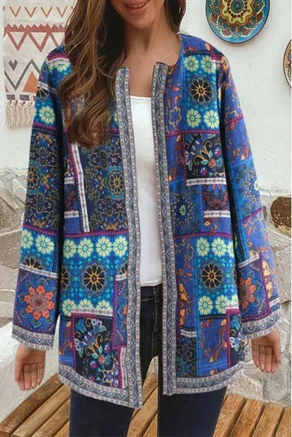 Mailyn Women's Bohemian Patchwork Lightweight Colourful Fashionable Jacket
