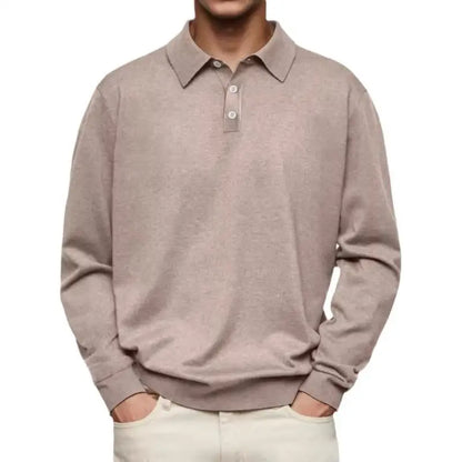 NEWPORT RESERVE™ I Long Sleeve Polo Shirt with White Buttons
