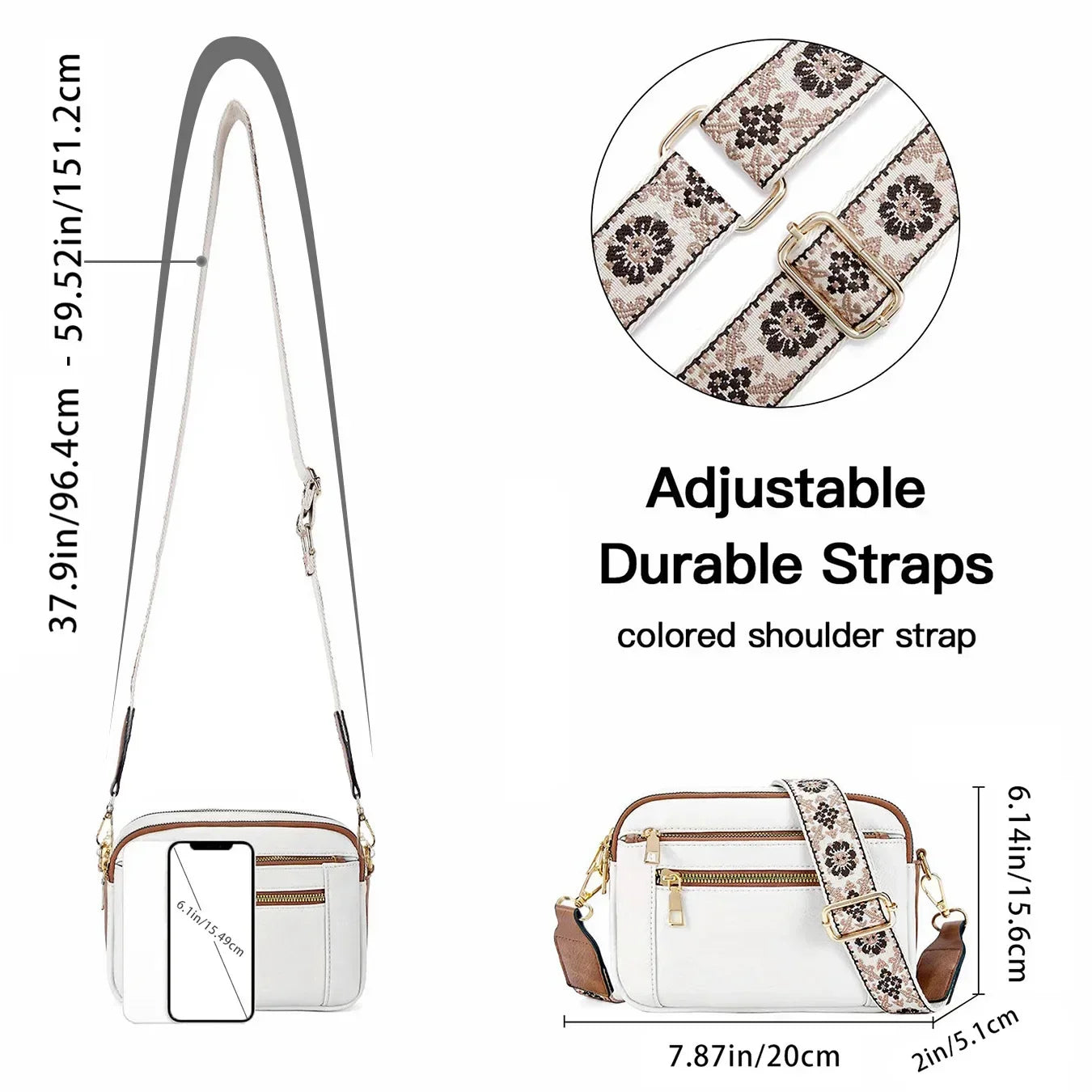 Edith Refined Leather Shoulder Bag – Soft Premium Leather, Adjustable Strap