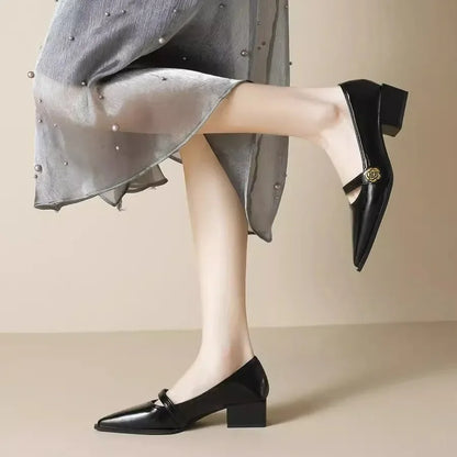Retro Soft Leather Mary Janes
