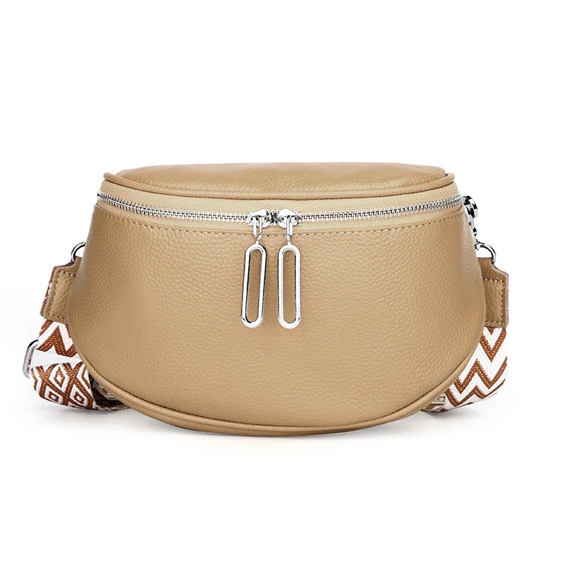 Indie Refined Leather Shoulder Bag – Premium Soft Leather Adjustable Strap