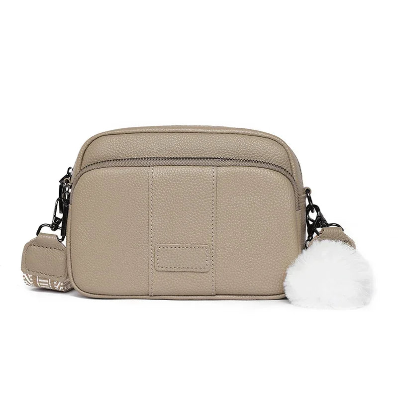 Maeve Refined Leather Shoulder Bag