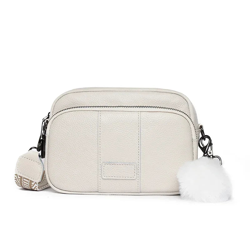Maeve Refined Leather Shoulder Bag