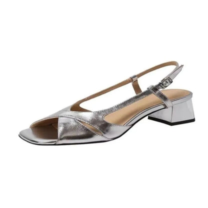Buckle Square Toe Sandals