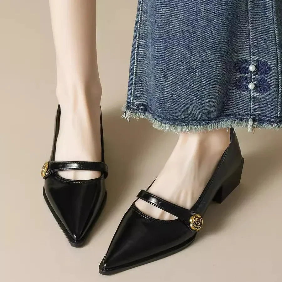 Retro Soft Leather Mary Janes