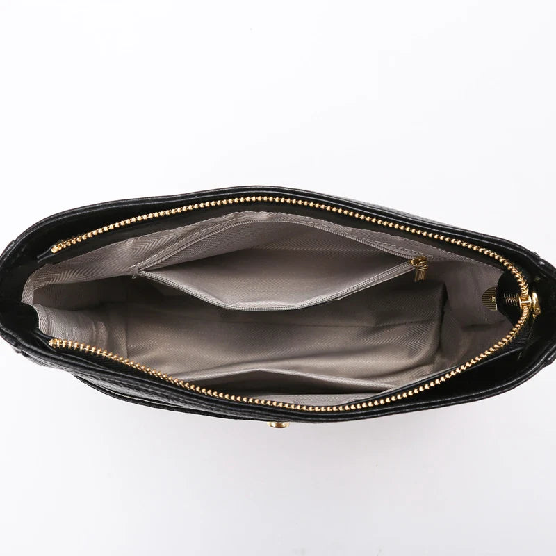 Juliet Refined Leather Shoulder Bag with Adjustable Strap