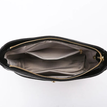 Juliet Refined Leather Shoulder Bag with Adjustable Strap