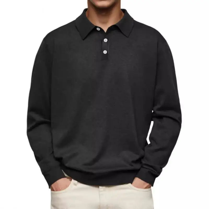 NEWPORT RESERVE™ I Long Sleeve Polo Shirt with White Buttons