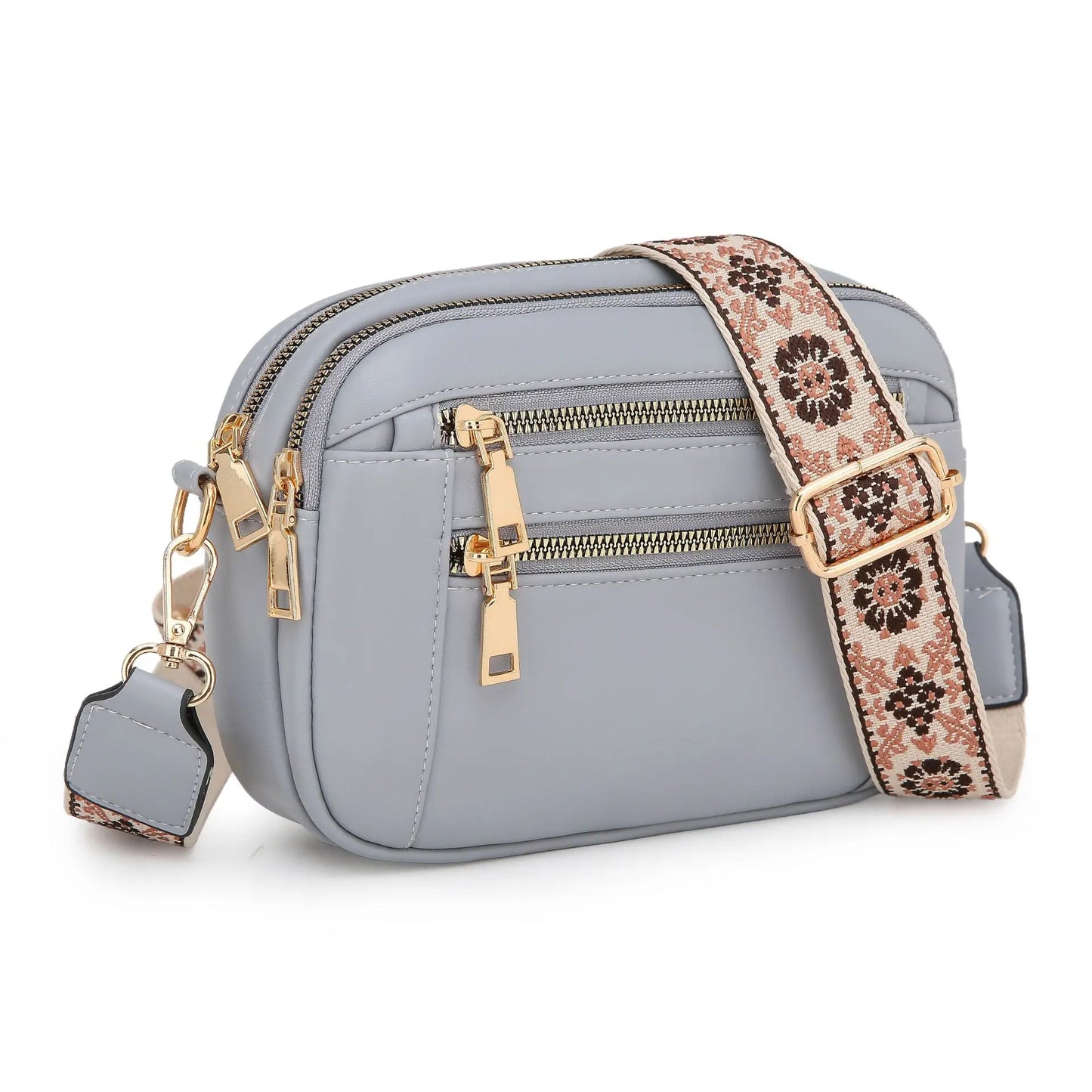 Ayla Refined Leather Shoulder Bag with Adjustable Strap