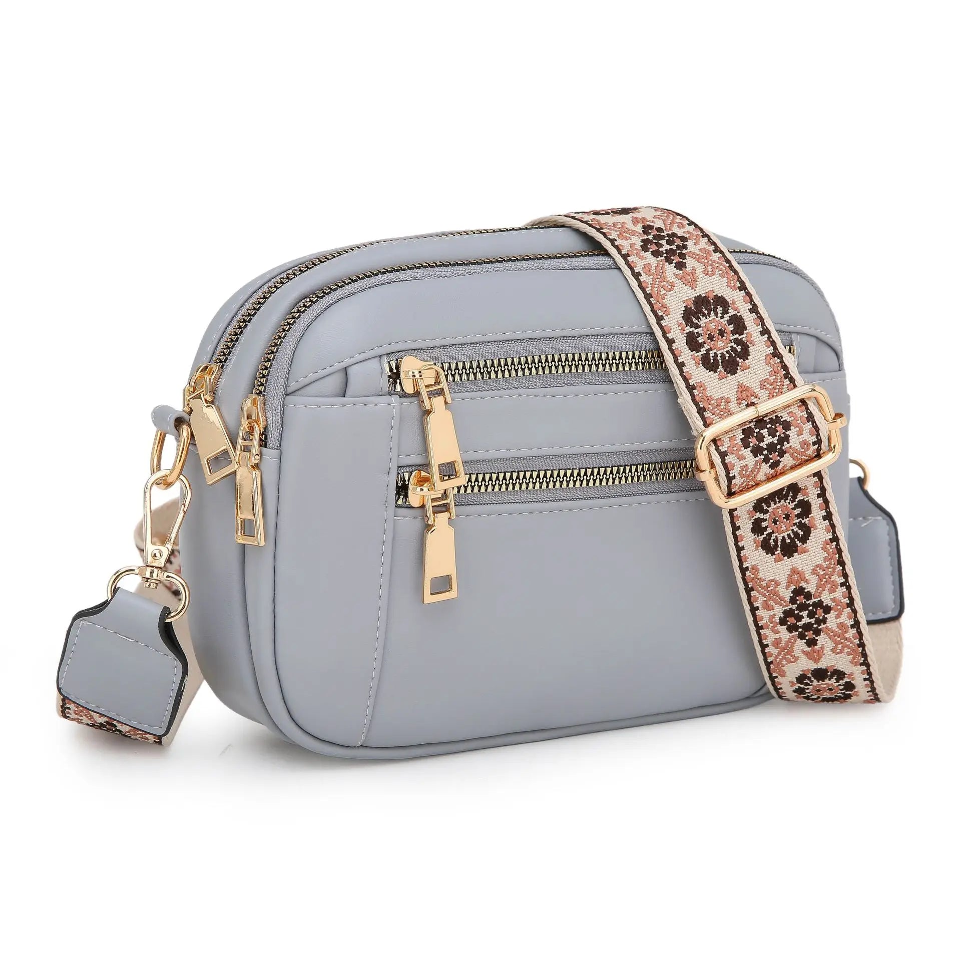 Ayla Refined Leather Shoulder Bag with Adjustable Strap