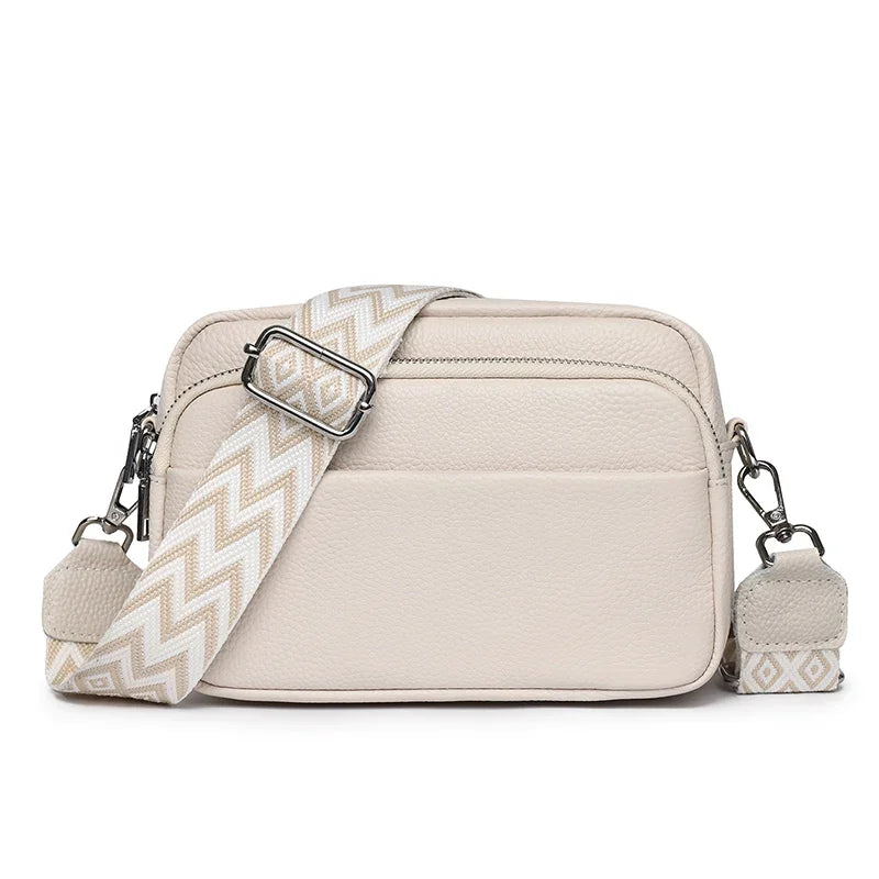 Talia Premium Leather Shoulder Bag: Elegant, Practical, Organised with Adjustable Strap