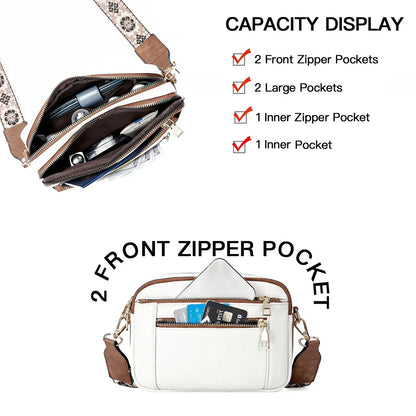 Edith Refined Leather Shoulder Bag – Soft Premium Leather, Adjustable Strap
