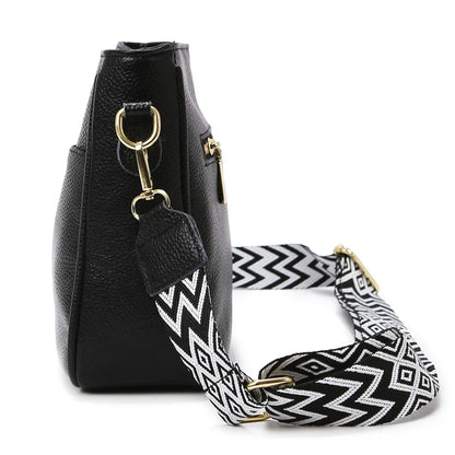 Juliet Refined Leather Shoulder Bag with Adjustable Strap