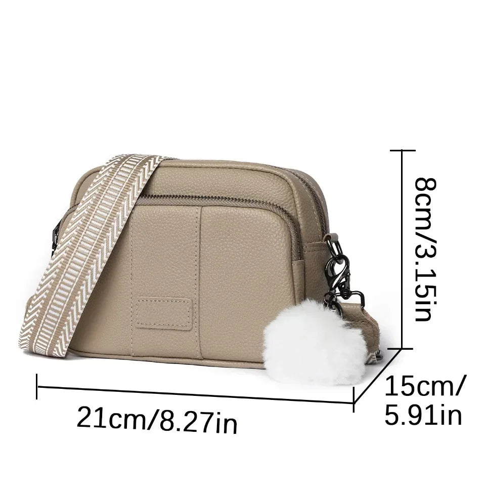 Maeve Refined Leather Shoulder Bag