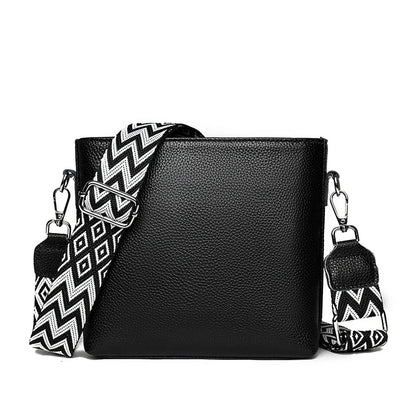 Matilda Refined Leather Shoulder Bag with Adjustable Strap