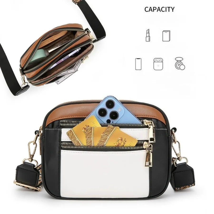Ayla Refined Leather Shoulder Bag with Adjustable Strap