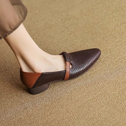 Pointed Toe Mesh Loafers