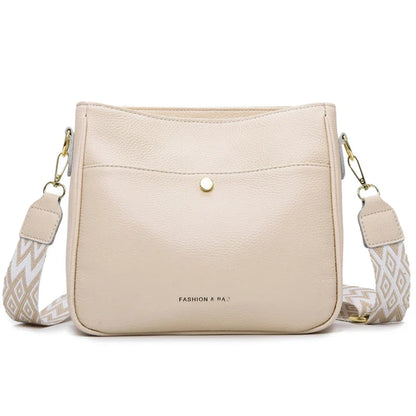 Juliet Refined Leather Shoulder Bag with Adjustable Strap