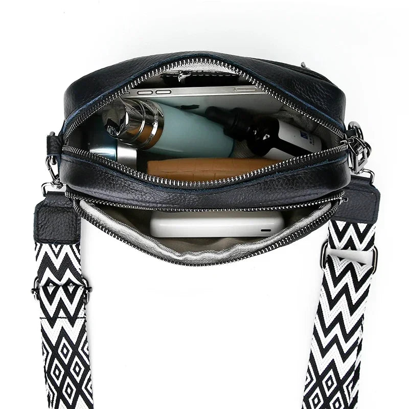 Belle Refined Leather Shoulder Bag – Premium Adjustable Design