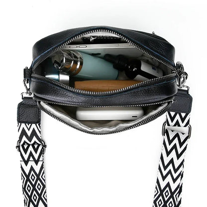 Belle Refined Leather Shoulder Bag – Premium Adjustable Design
